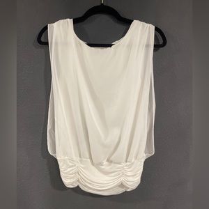 White Blouse Tank Top